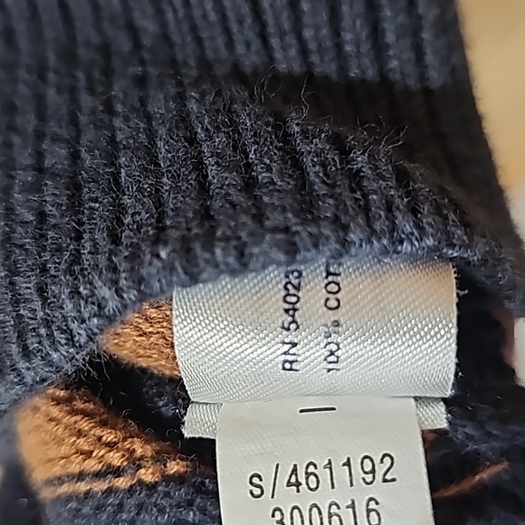 Gap Large Navy Striped Pullover Sweater - Picture 3 of 4